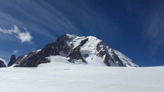 阿尔卑斯山勃朗峰雪景