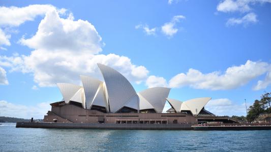 优美迷人的悉尼歌剧院风景