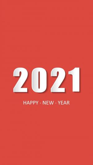 2021年新年快乐唯美背景图